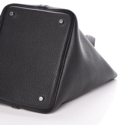 Hermes Taurillon Clemence Picotin Lock 22 MM Black 6 of 10