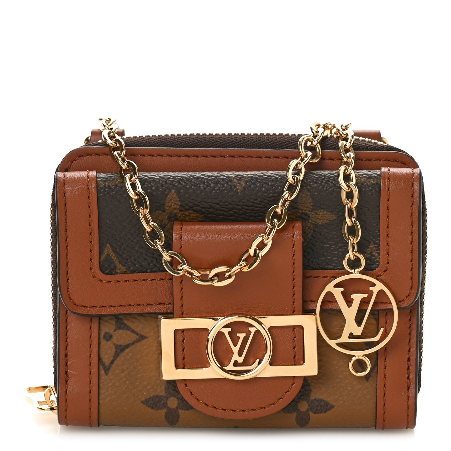 Reverse Monogram Mini Dauphine Chain Wallet