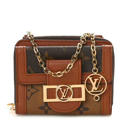 Louis Vuitton Reverse Monogram Mini Dauphine Chain Wallet 1 of 9