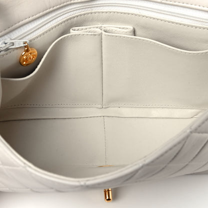 Chanel Lambskin Quilted Small Single Flap White 4 of 9