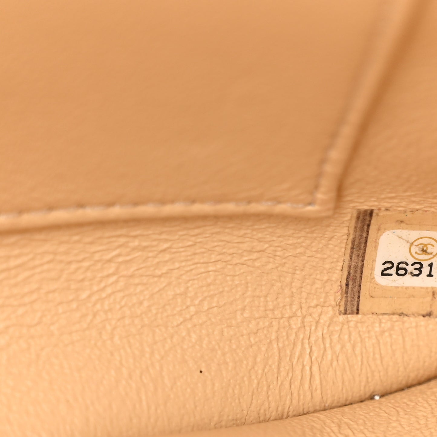 Lambskin Quilted Medium Trendy CC Flap Dual Handle Bag Beige