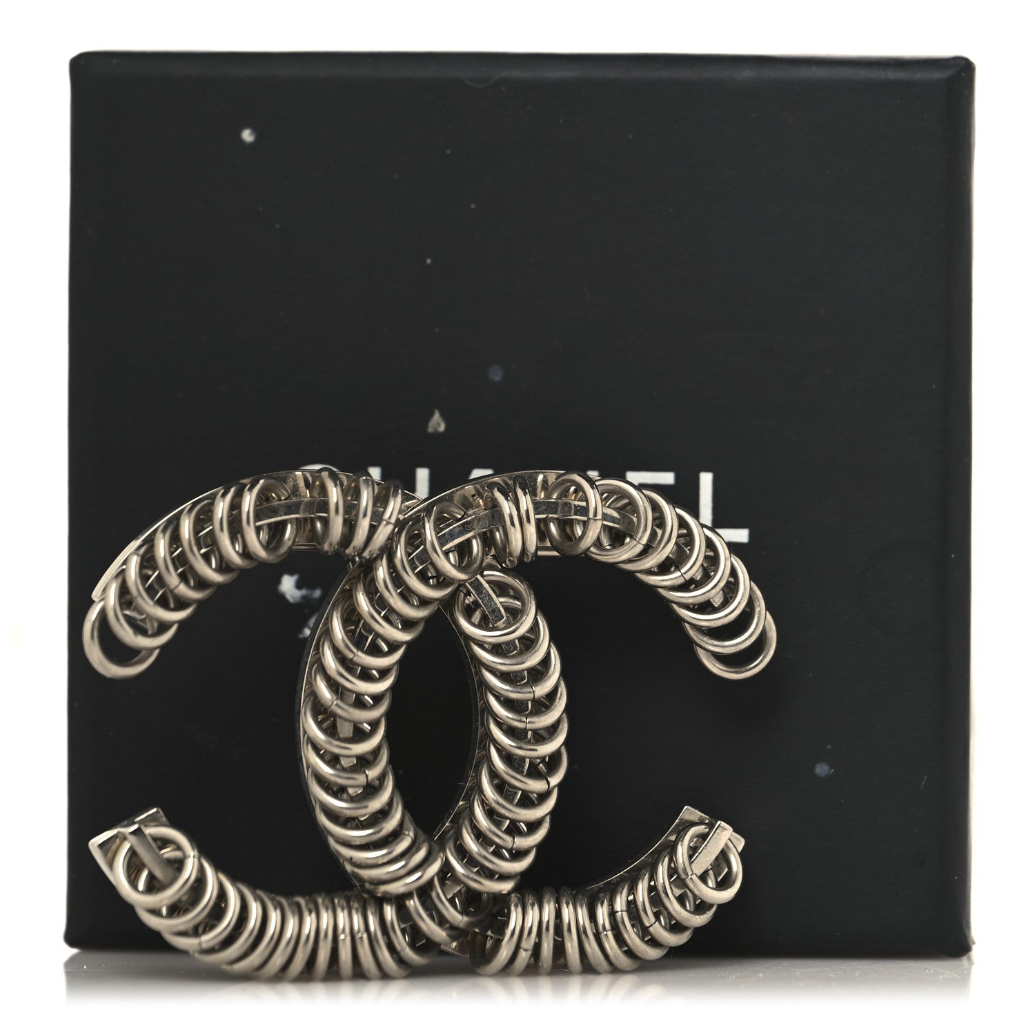 Chanel Metal CC Brooch Silver 4 of 4