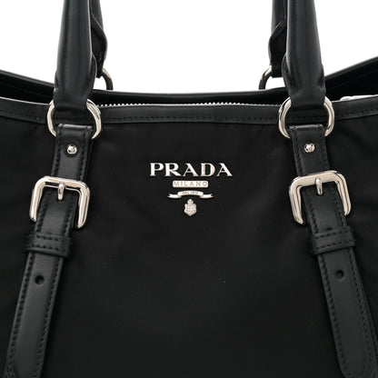 Prada Tessuto Nylon Soft Calf Small Tote Black 9 of 12