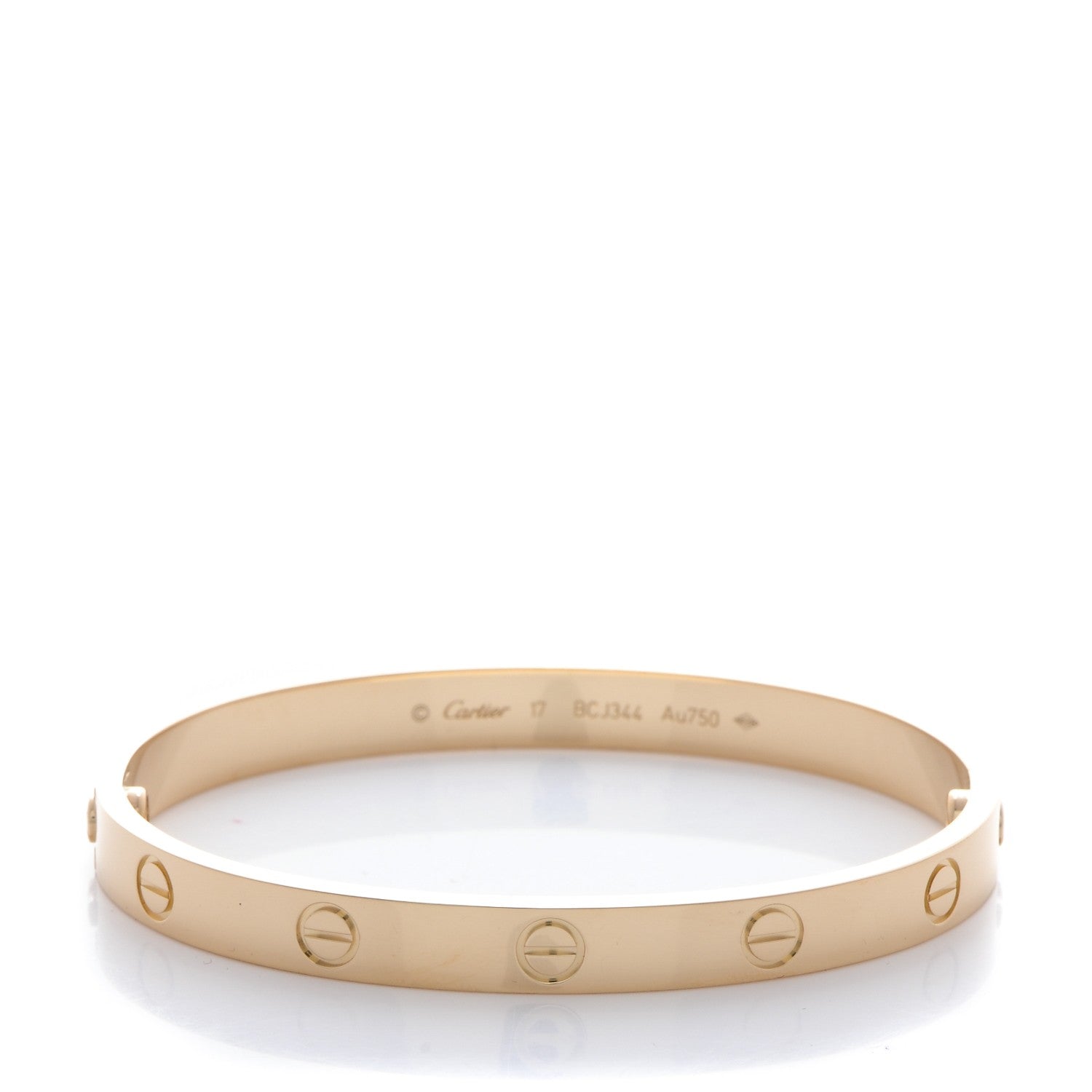 Cartier 18K Yellow Gold LOVE Bracelet 17 1 of 8