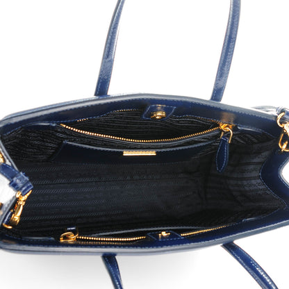 Prada Saffiano Vernice Parabole Tote Royal 5 of 8