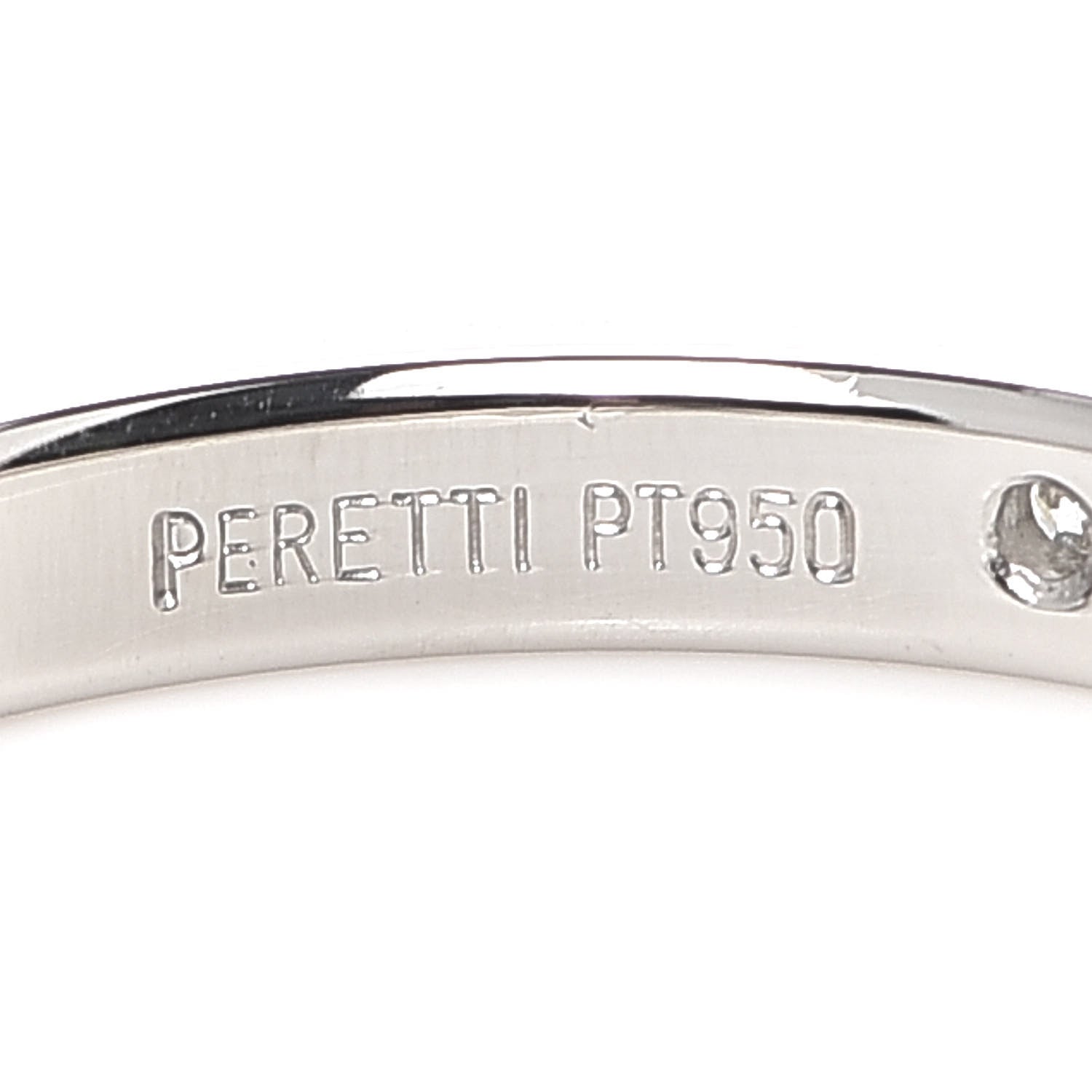 Tiffany Platinum Diamond Elsa Peretti Band Ring 59 8.75 5 of 6