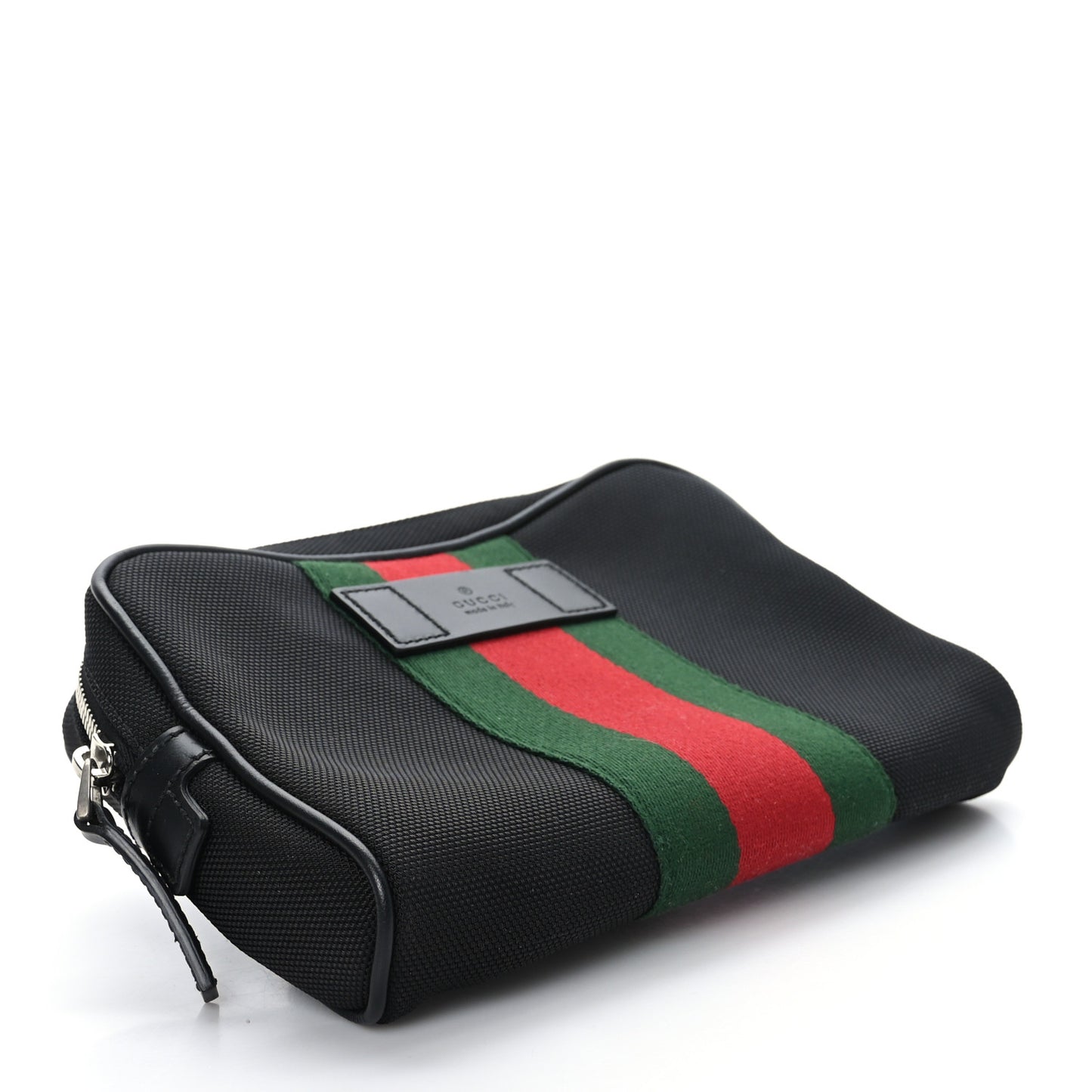 Canvas Web Slim Belt Bag Black