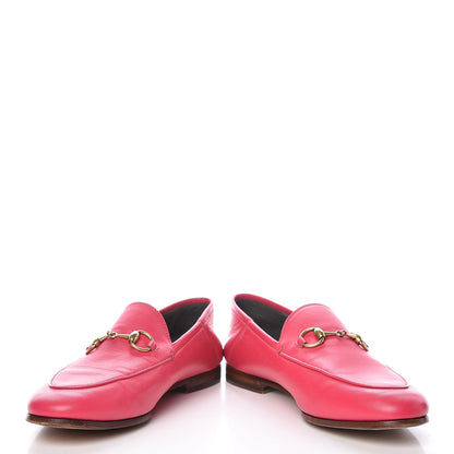 Gucci Lambskin Womens Brixton Horsebit Loafers 35 Hot Pink 5 of 16