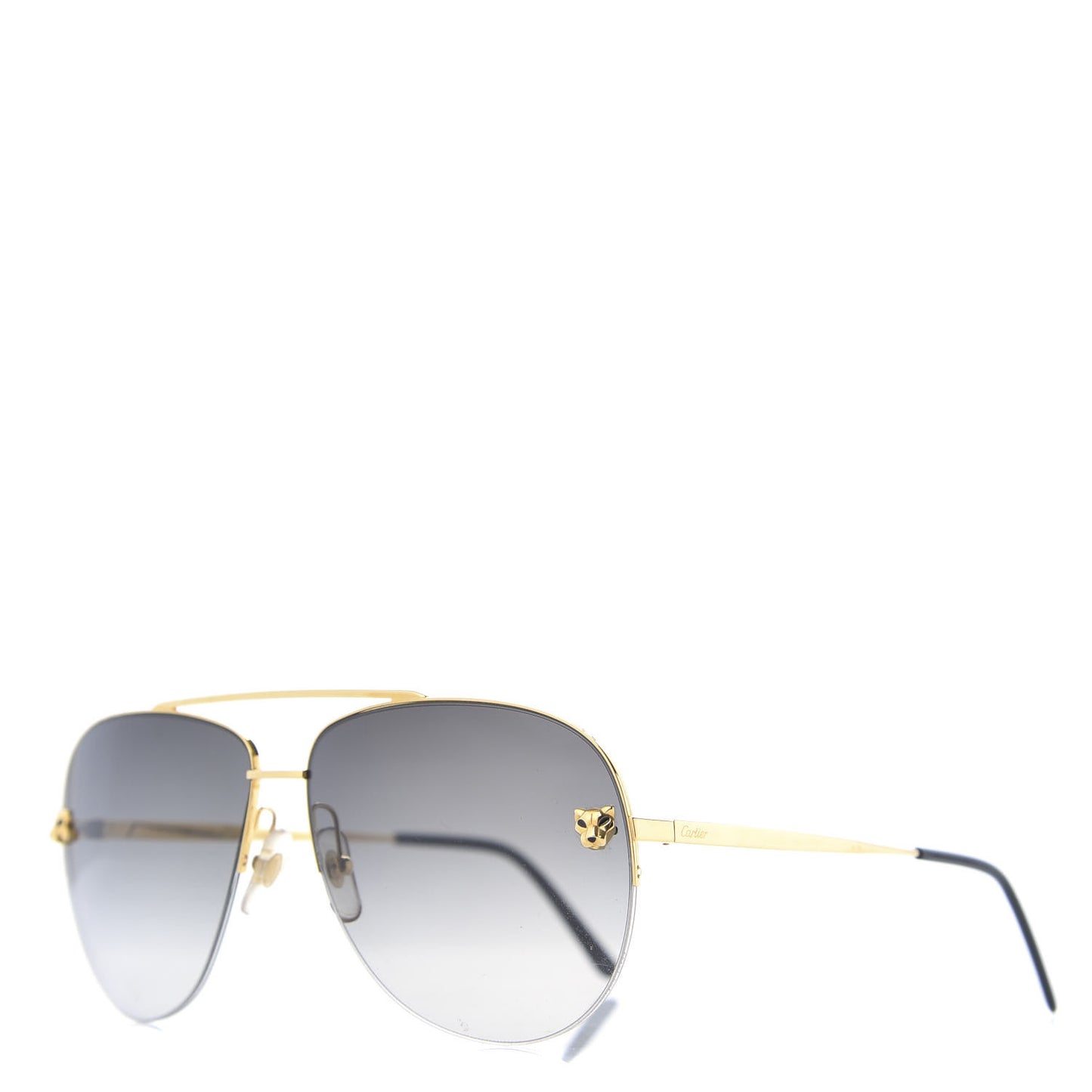 Santos de Aviator Sunglasses CT0229S Gold Black