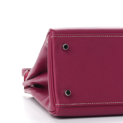 Hermes Epsom Candy Kelly Retourne 32 Tosca Rose Tyrien 8 of 11