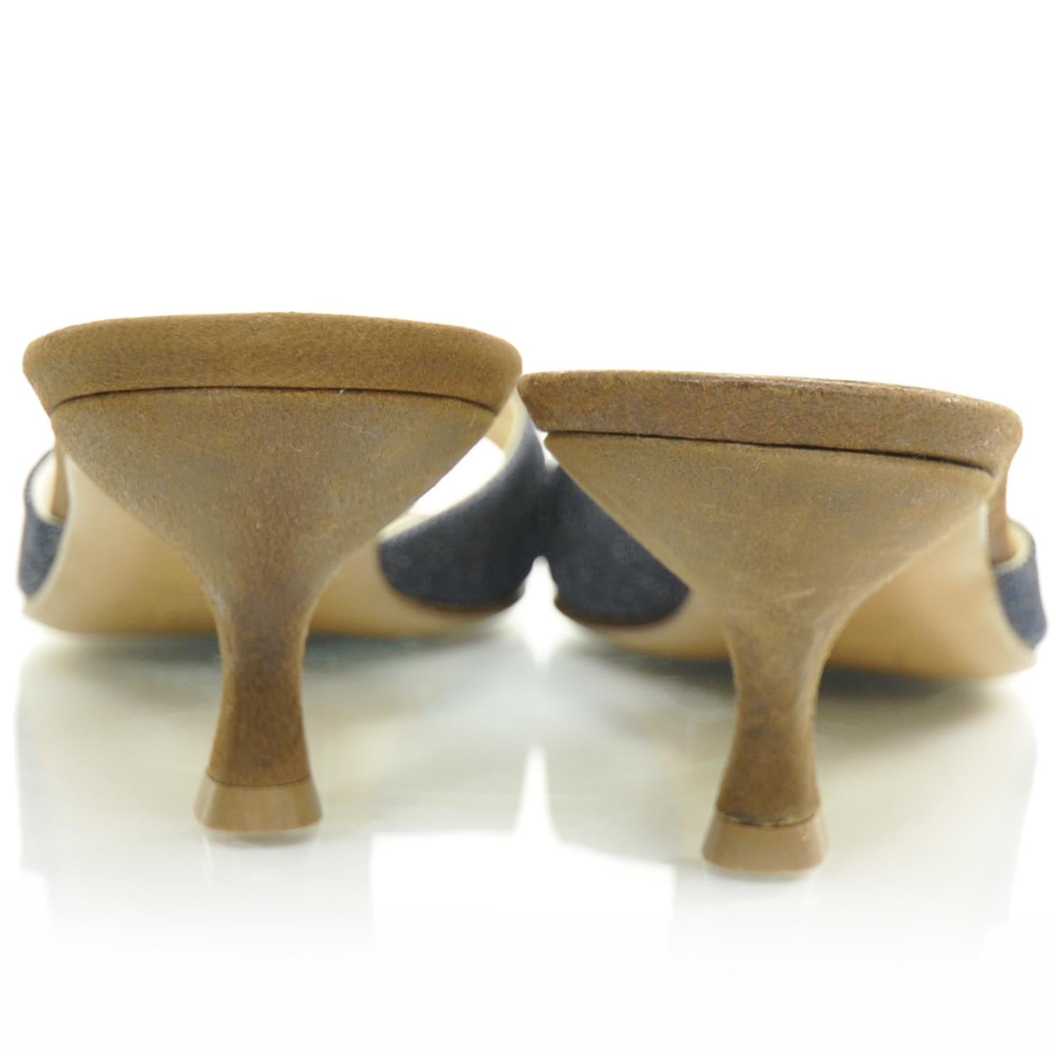 Christian Dior Denim Lock and Key Slides 37 3 of 7