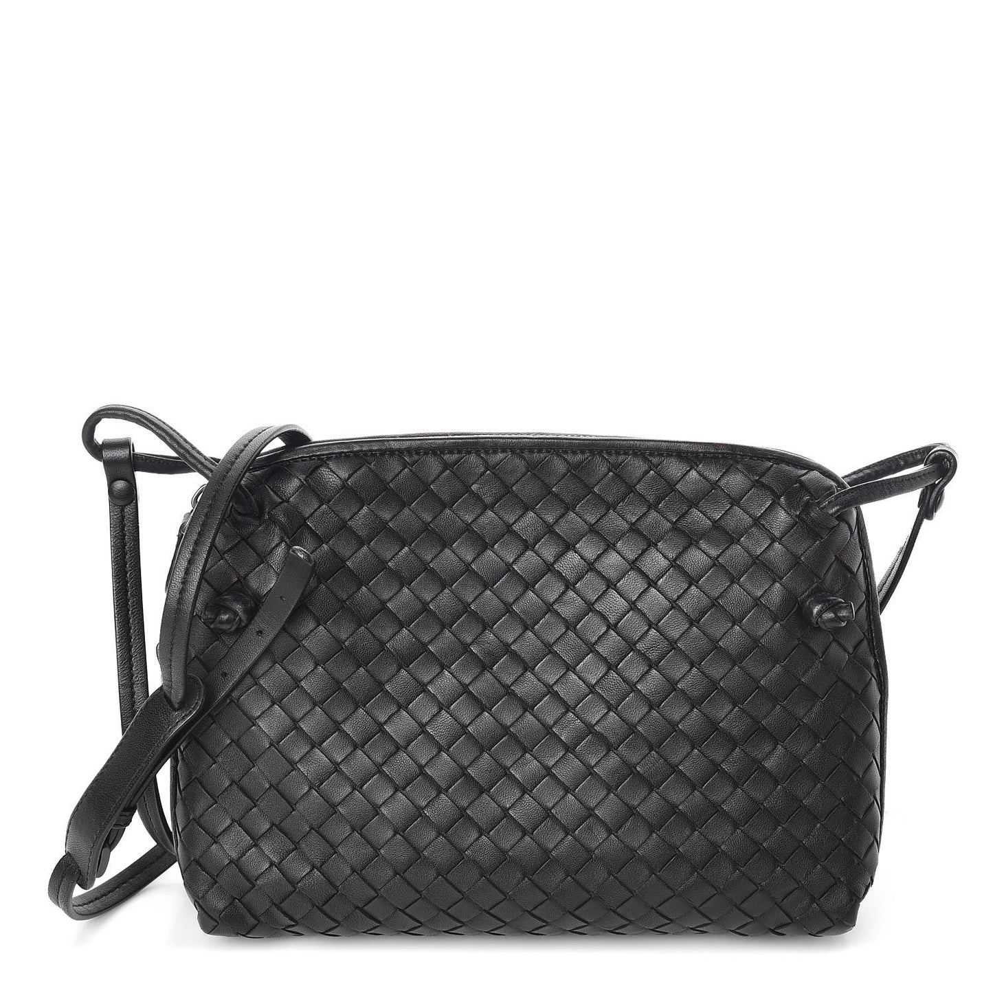 Nappa Intrecciato Nodini Bag Black