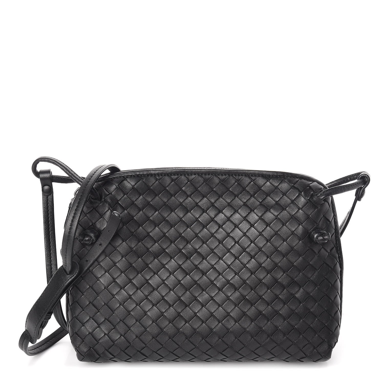 Bottega Veneta Nappa Intrecciato Nodini Bag Black 1 of 10