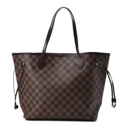 Louis Vuitton Damier Ebene Neo Neverfull MM Rose Ballerine 1 of 9