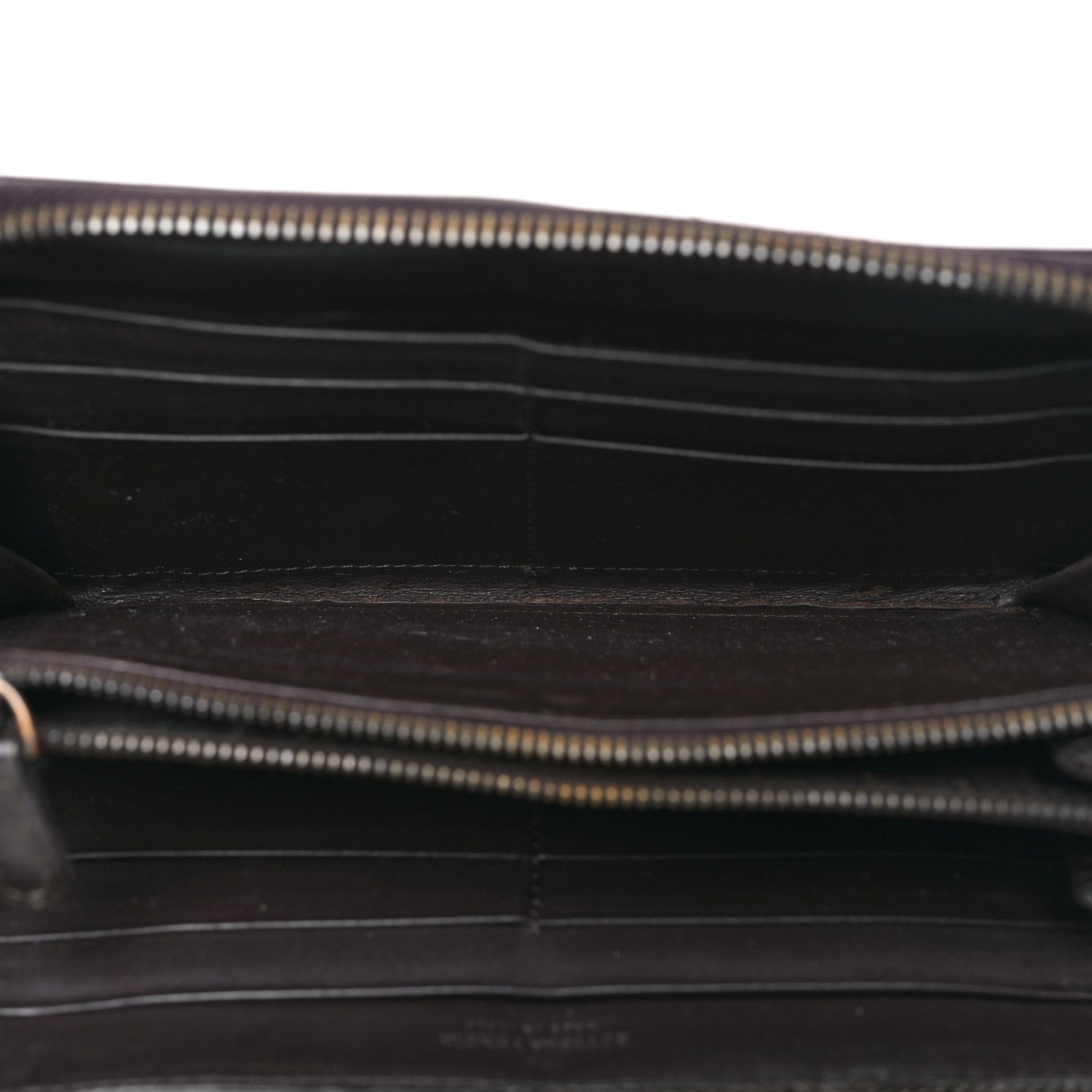 Bottega Veneta Nappa Intrecciato Zip Around Wallet Ebano 5 of 9