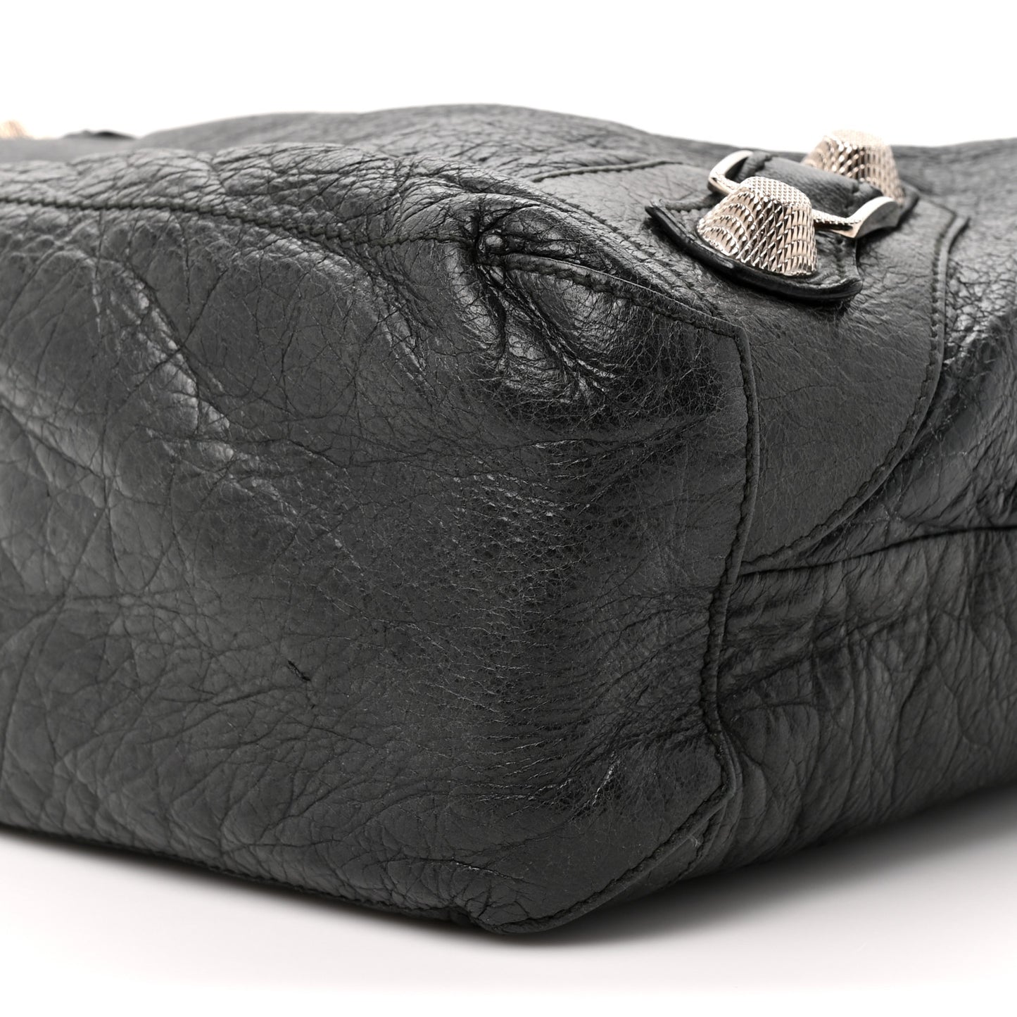 Chevre Giant 21 Silver Hardware Day Hobo Black