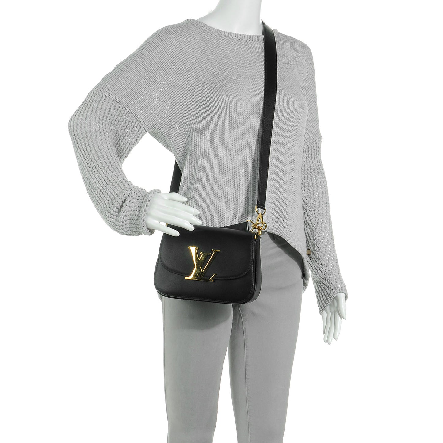 Box Leather Vivienne LV Black