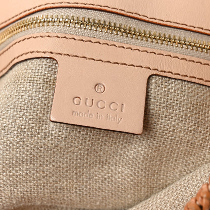 Gucci Canvas Flora Floral Large Horsebit Chain Hobo White 6 of 12