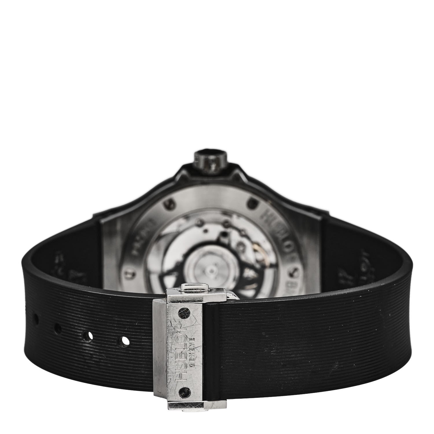 Hublot Stainless Steel Rubber Diamond Pave Bezel 38mm Big Bang Automatic Watch Black 365.SX.1170.LR.1104 3 of 5
