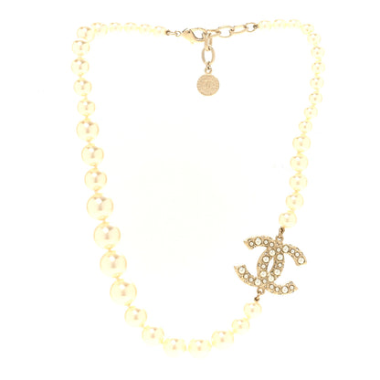 Chanel Pearl CC 100th Anniversary Necklace Light Gold 3 of 6