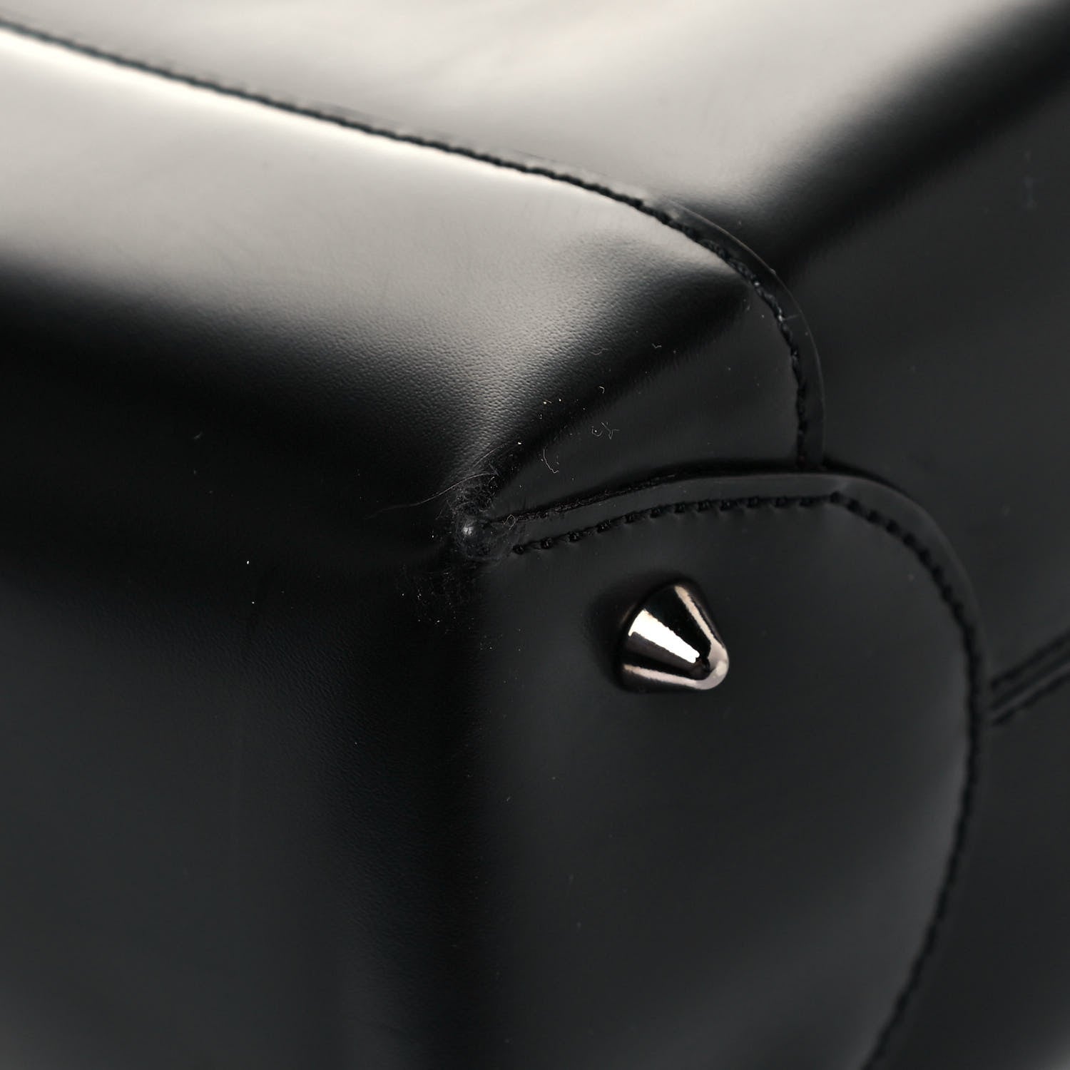 Christian Dior Calfskin Maris Pearl Beaded Top Handle Bag Black 9 of 14