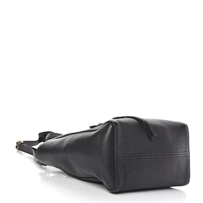 Miu Miu Goatskin Madras Tote Black 4 of 10