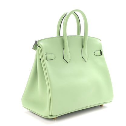 Hermes Swift Birkin 25 Vert Criquet 3 of 10