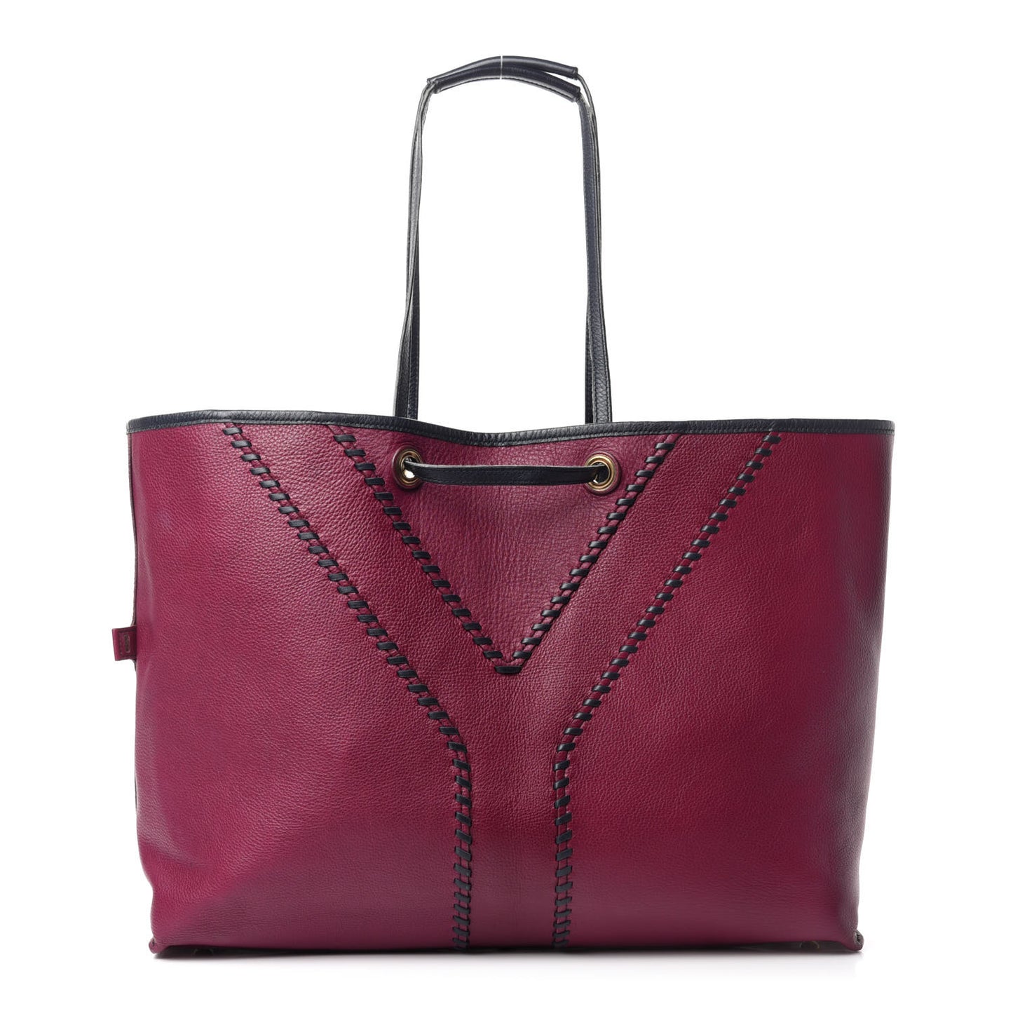 Calfskin Large Neo Double Reversible Tote Navy