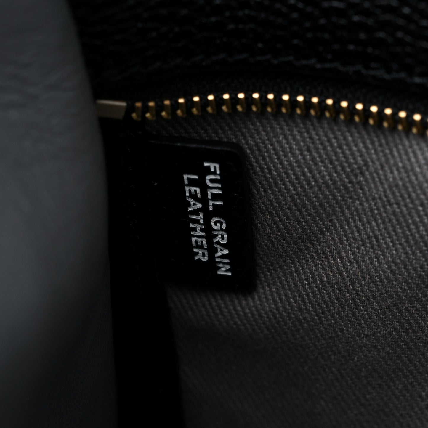 Grained Calfskin Small The Tote Bag Black