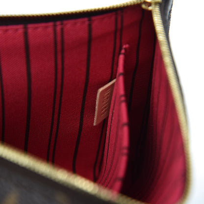 Louis Vuitton Monogram Neverfull MM GM Pochette Fuchsia 7 of 8