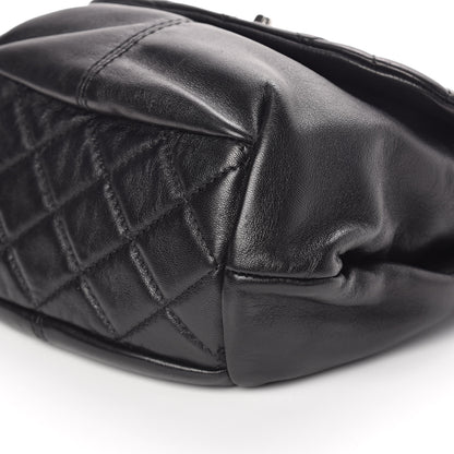 Chanel Shiny Lambskin Quilted Mini Trianon Messenger Flap Black 10 of 11