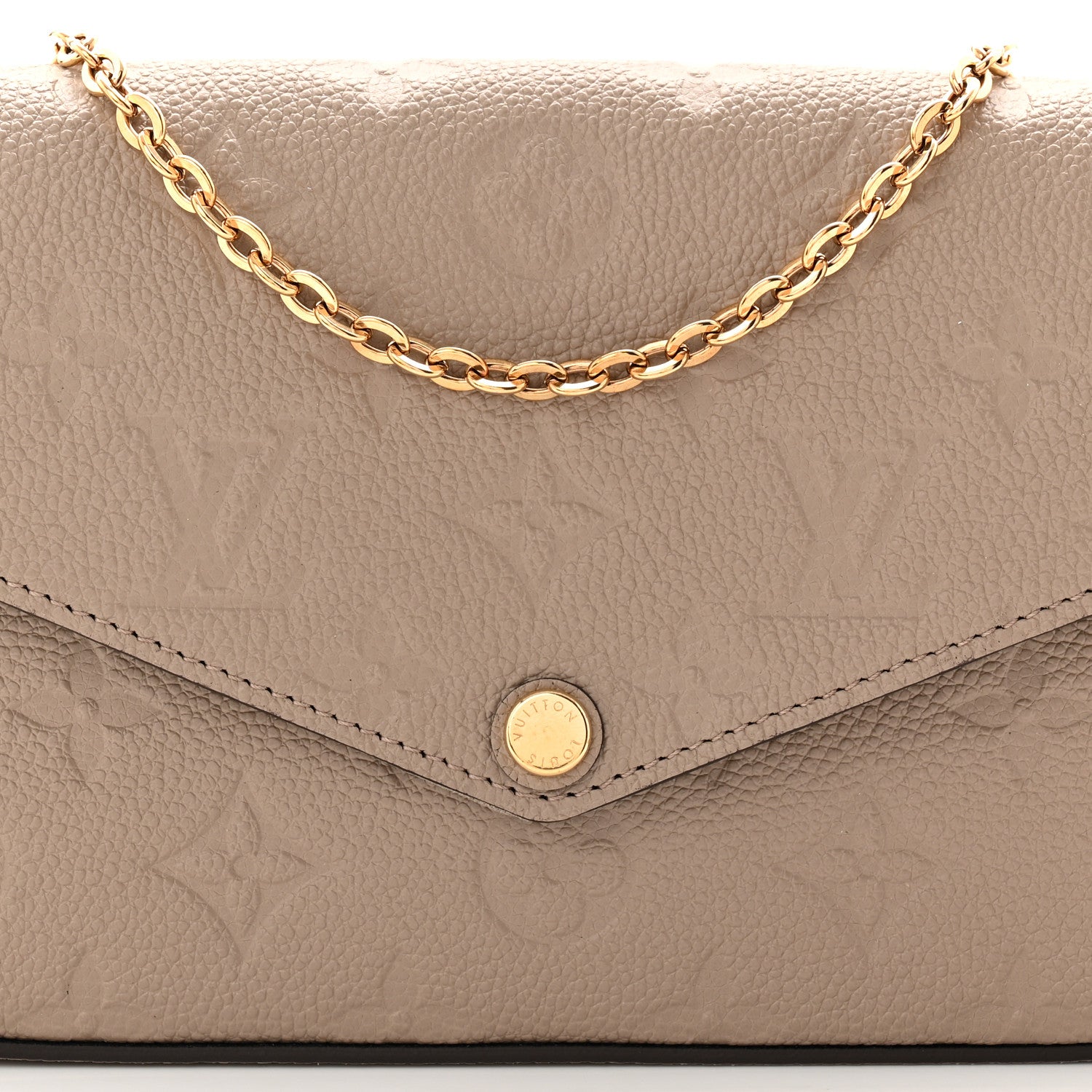 Louis Vuitton Empreinte Pochette Felicie Chain Wallet Tourterelle 8 of 11
