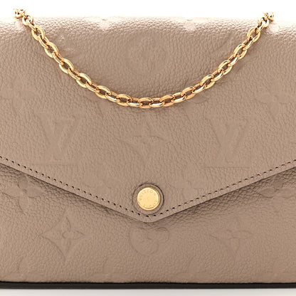 Louis Vuitton Empreinte Pochette Felicie Chain Wallet Tourterelle 8 of 11