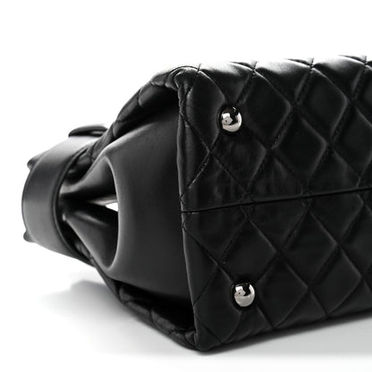 Chanel Lambskin Quilted Small Coco Loop Tote Black 9 of 11