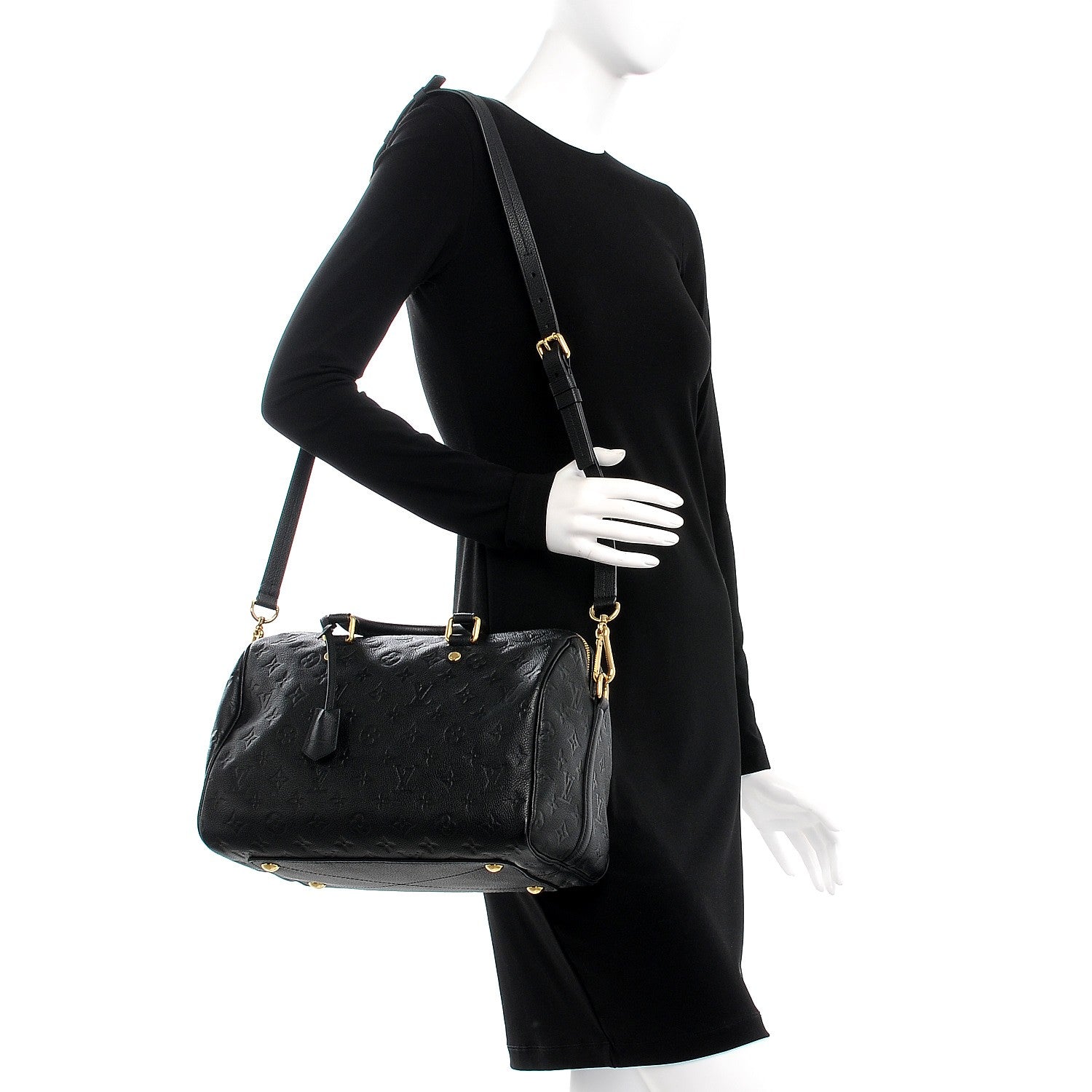Louis Vuitton Empreinte Speedy Bandouliere 30 Black 2 of 8