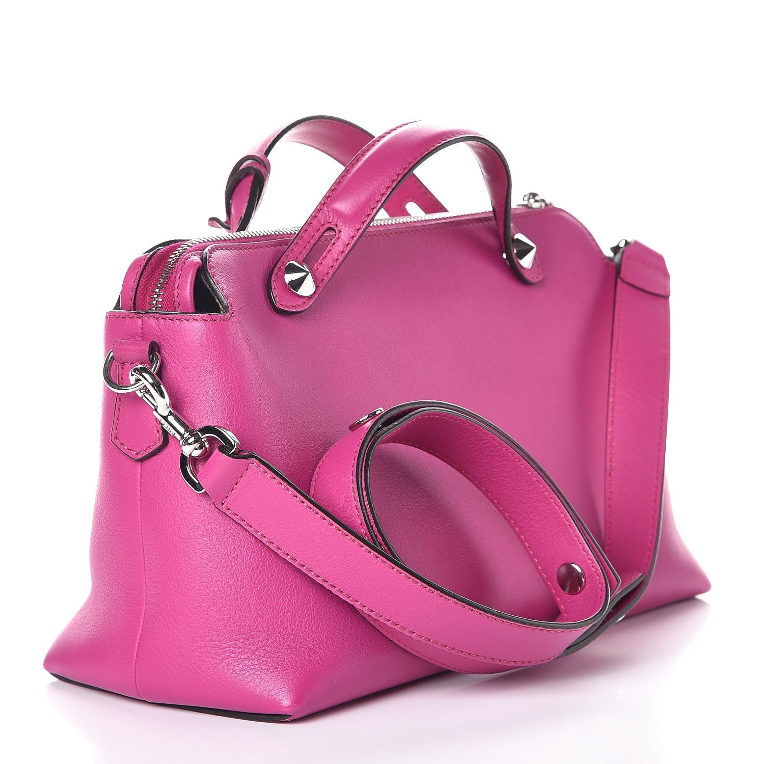 Fendi Vitello Dolce Medium By The Way Boston Bag Magenta 3 of 7
