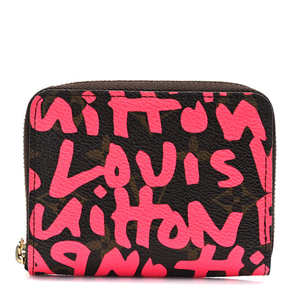 Louis Vuitton Monogram Graffiti Zippy Coin Purse Fuchsia 1 of 7