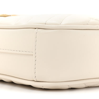 Gucci Calfskin Matelasse GG Marmont Mini Bag Coin Purse Mystic White Perfect Pink 11 of 12
