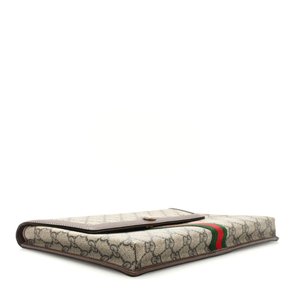 Gucci GG Supreme Monogram Web Ophidia Clutch Beige New Acero 4 of 6