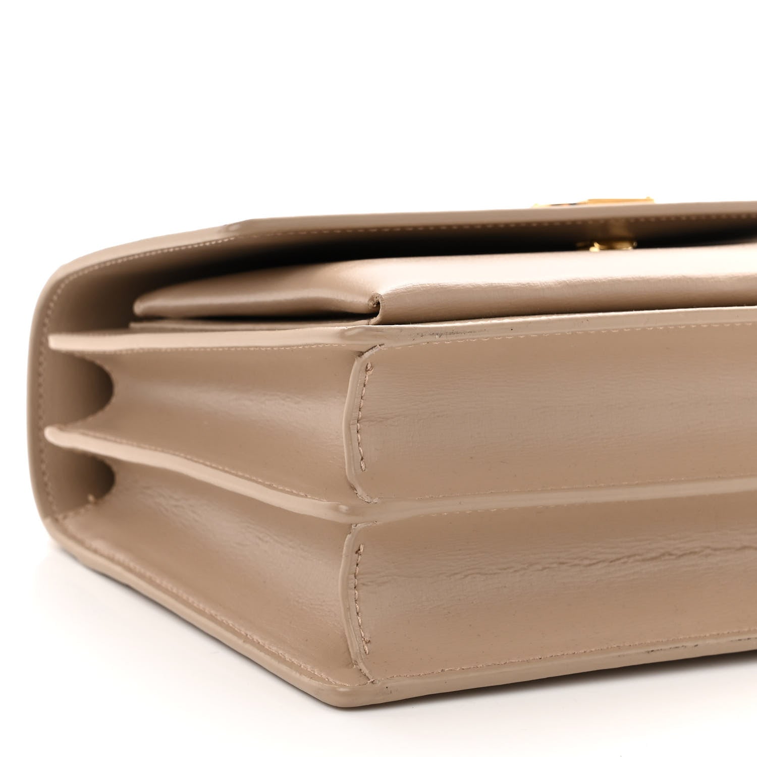 Saint Laurent Calfskin Medium Monogram Sunset Dark Beige 8 of 9