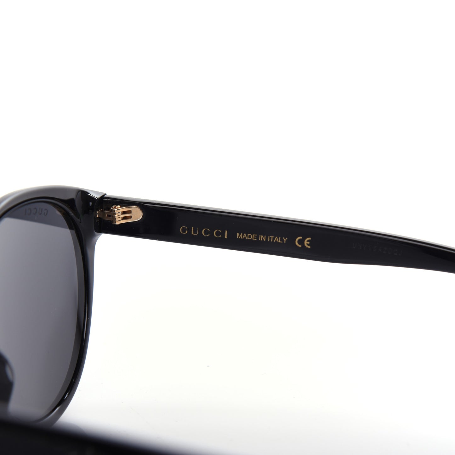 Round Frame Crystal Sunglasses GG 0419S Black