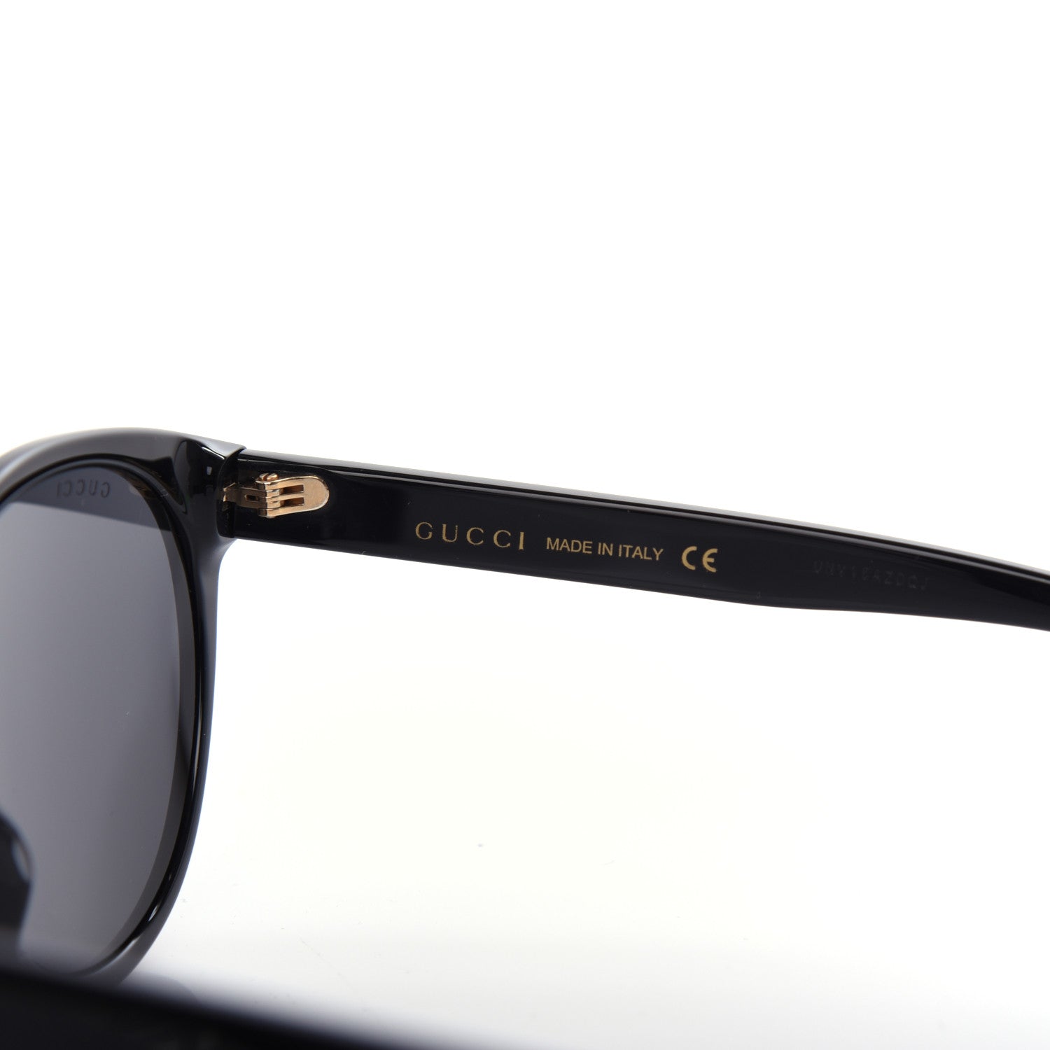 Gucci Round Frame Crystal Sunglasses GG 0419S Black 5 of 8