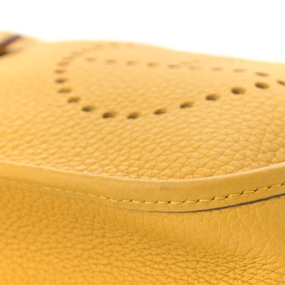 Hermes Taurillon Clemence Evelyne TPM Jaune Ambre 10 of 11