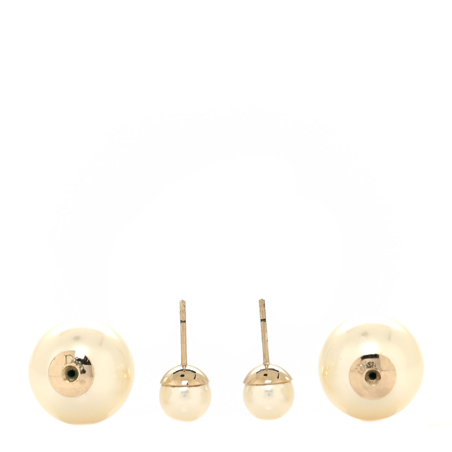 Pearl Mise En Dior Tribal Earrings Gold