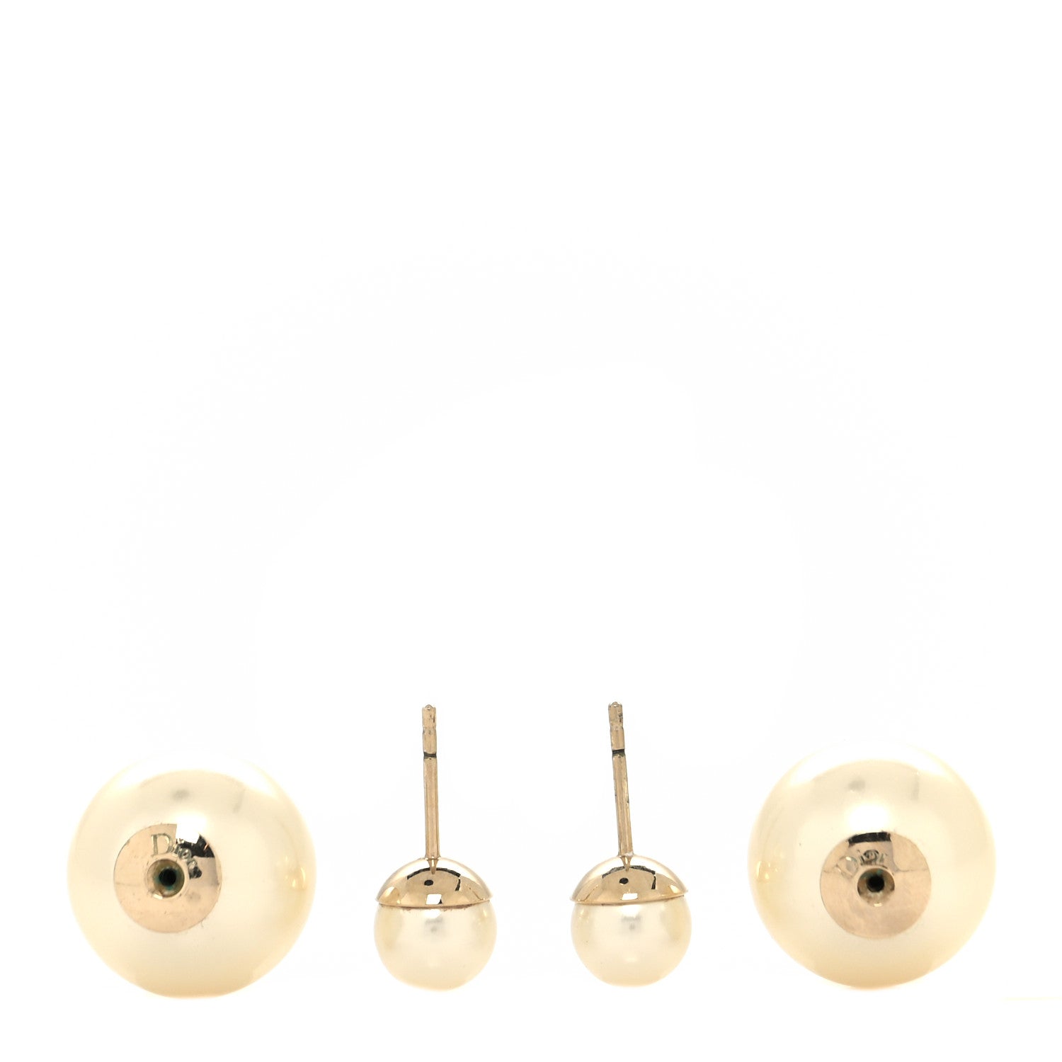Christian Dior Pearl Mise En Dior Tribal Earrings Gold 3 of 4