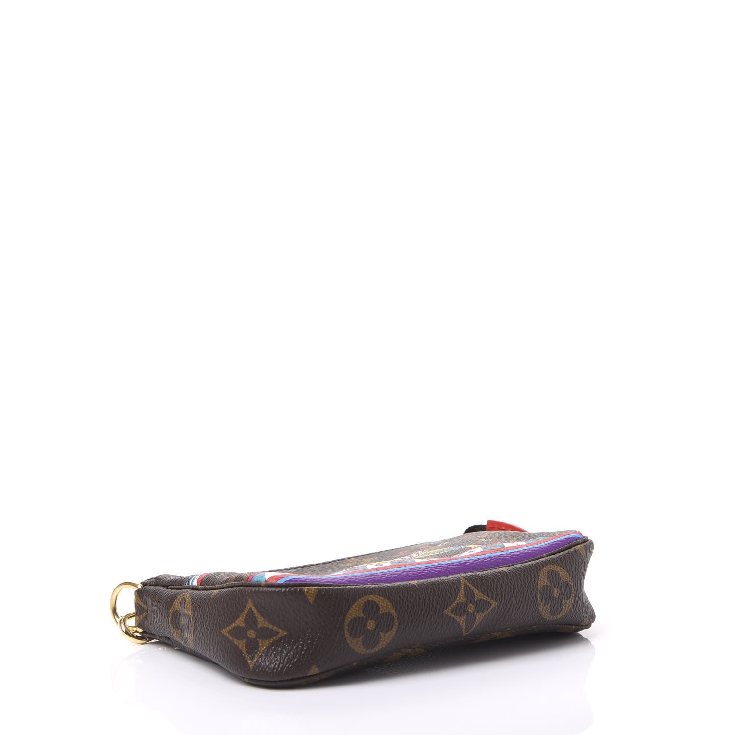 Louis Vuitton Monogram 2020 Christmas Animation Bumper Cars Mini Pochette Accessories Coquelicot 3 of 10