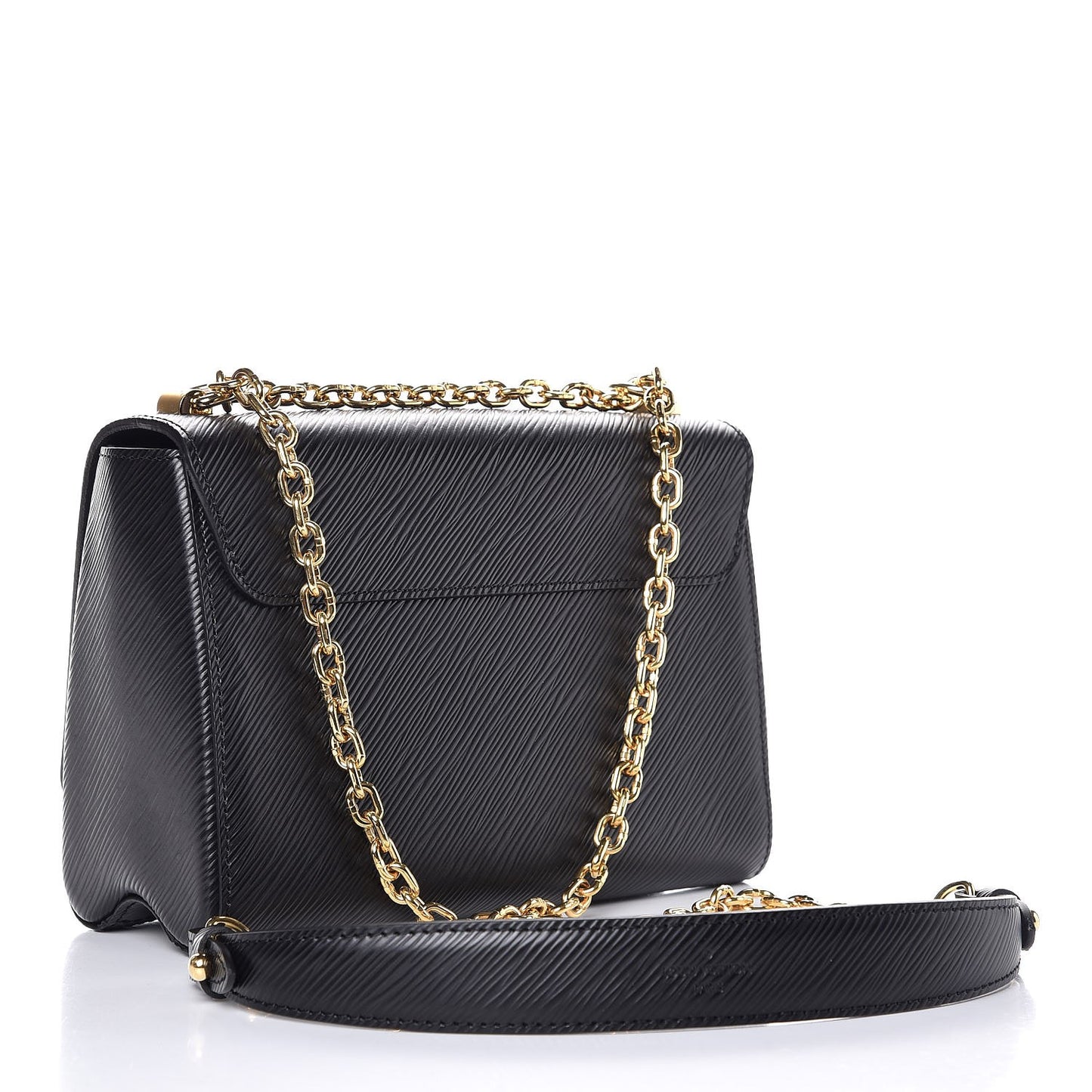Epi Studded Sol Twist Shoulder Bag MM Black
