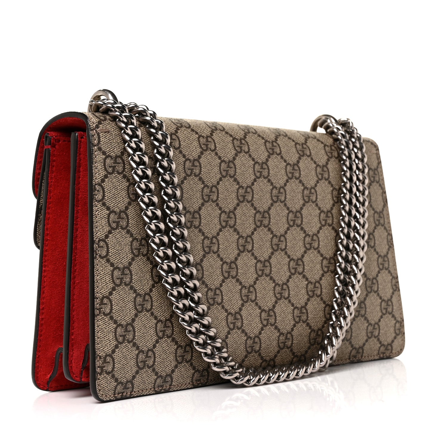 GG Supreme Monogram Small Dionysus Shoulder Bag Red