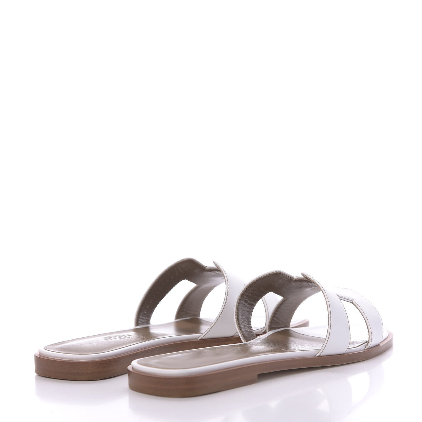 Box Calfskin Oran Sandals 36.5 White