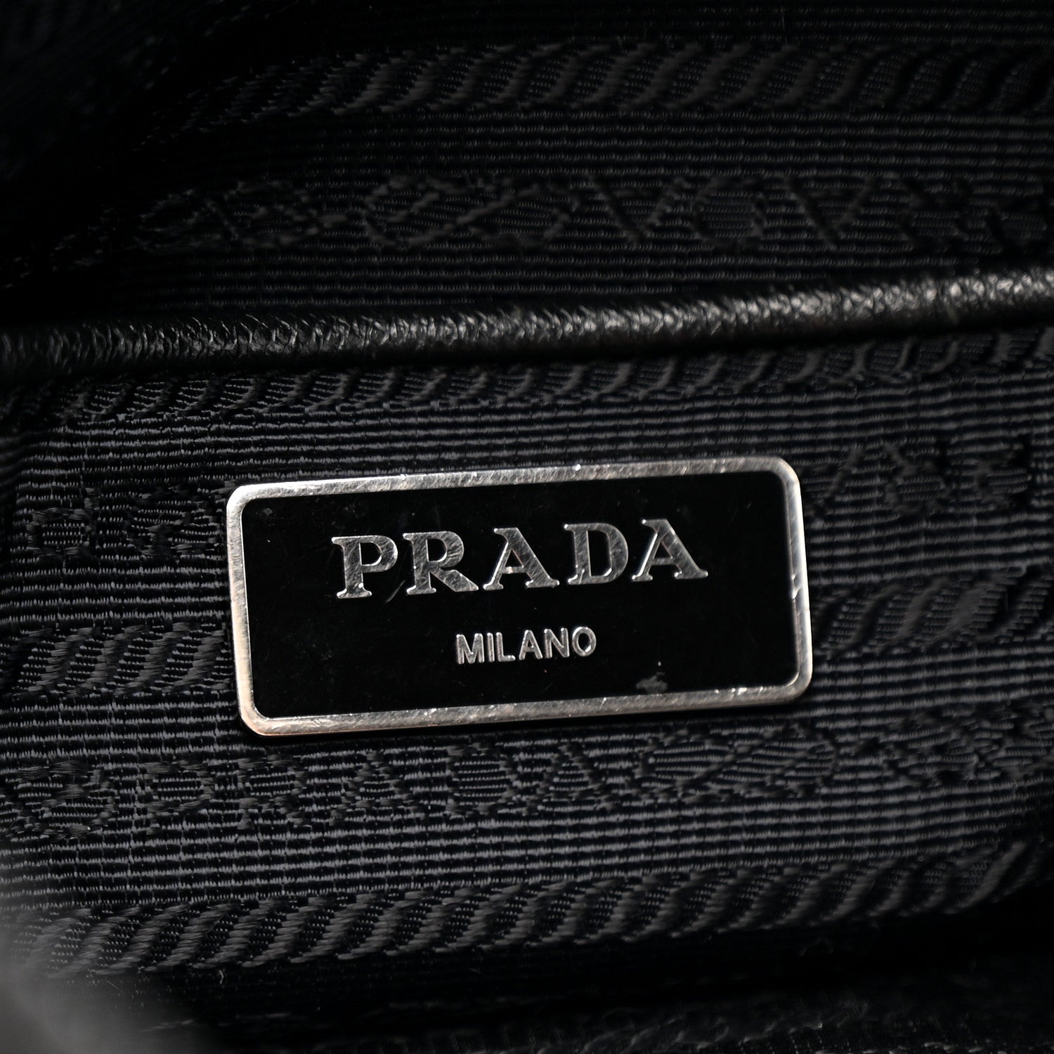 Prada Nylon Flat Messenger Bag Black 6 of 11